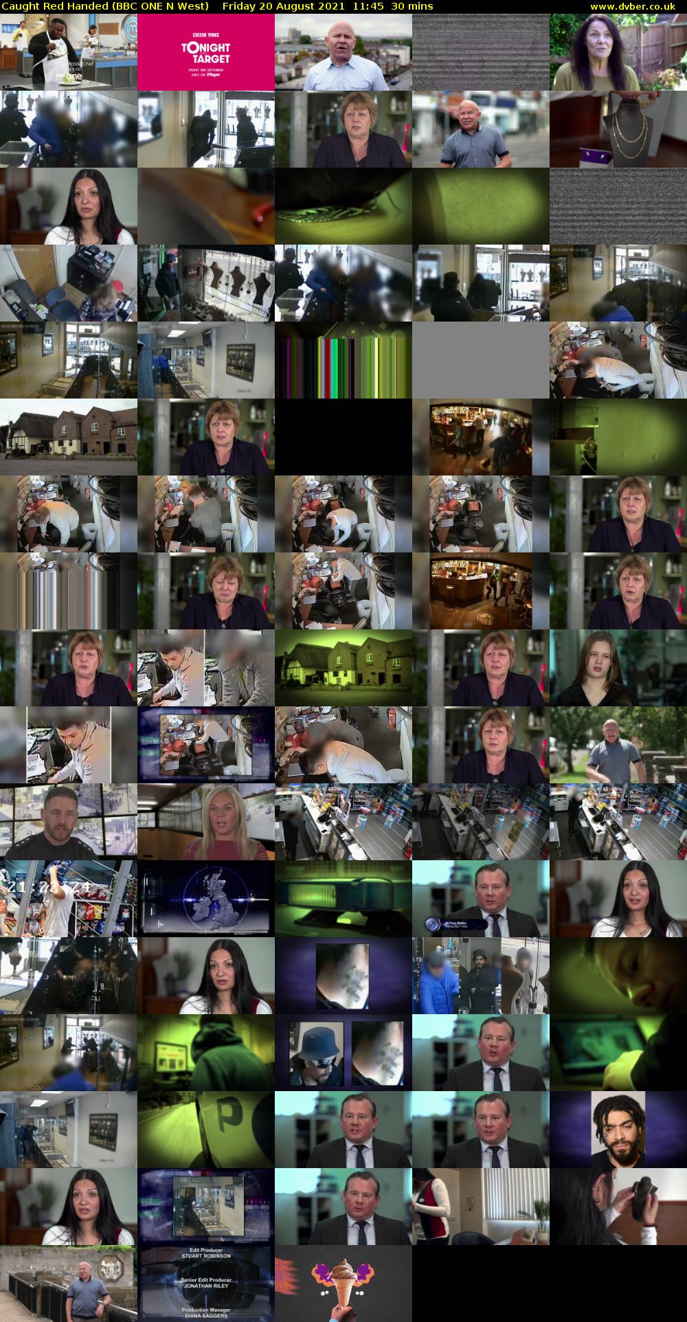 Caught Red Handed (BBC ONE N West) Friday 20 August 2021 11:45 - 12:15