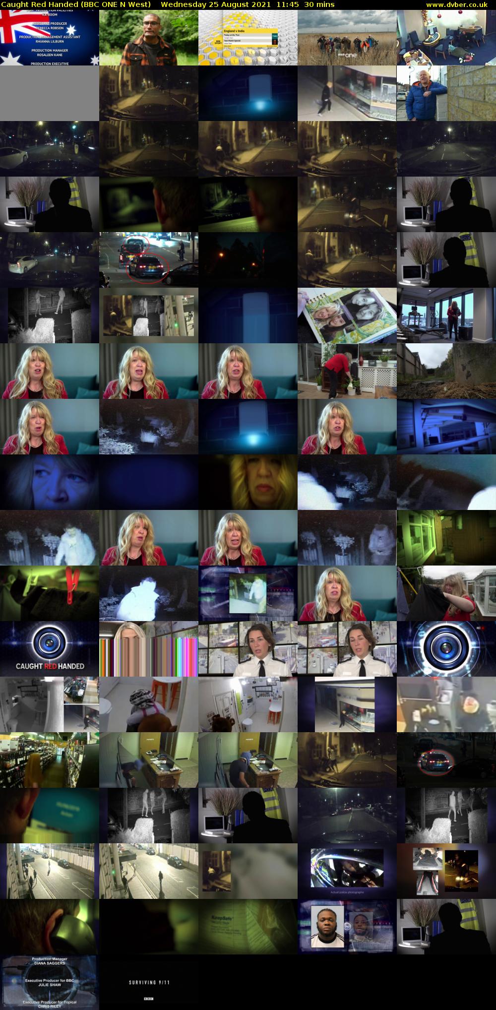 Caught Red Handed (BBC ONE N West) Wednesday 25 August 2021 11:45 - 12:15