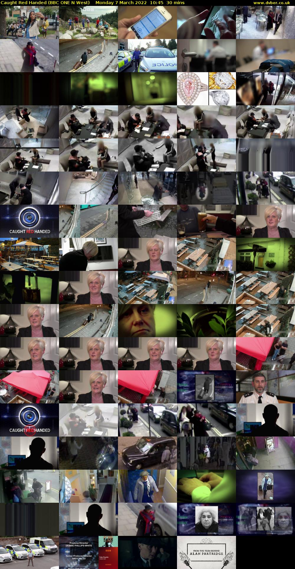 Caught Red Handed (BBC ONE N West) Monday 7 March 2022 10:45 - 11:15