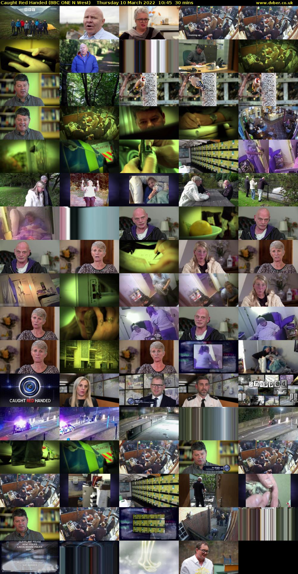 Caught Red Handed (BBC ONE N West) Thursday 10 March 2022 10:45 - 11:15