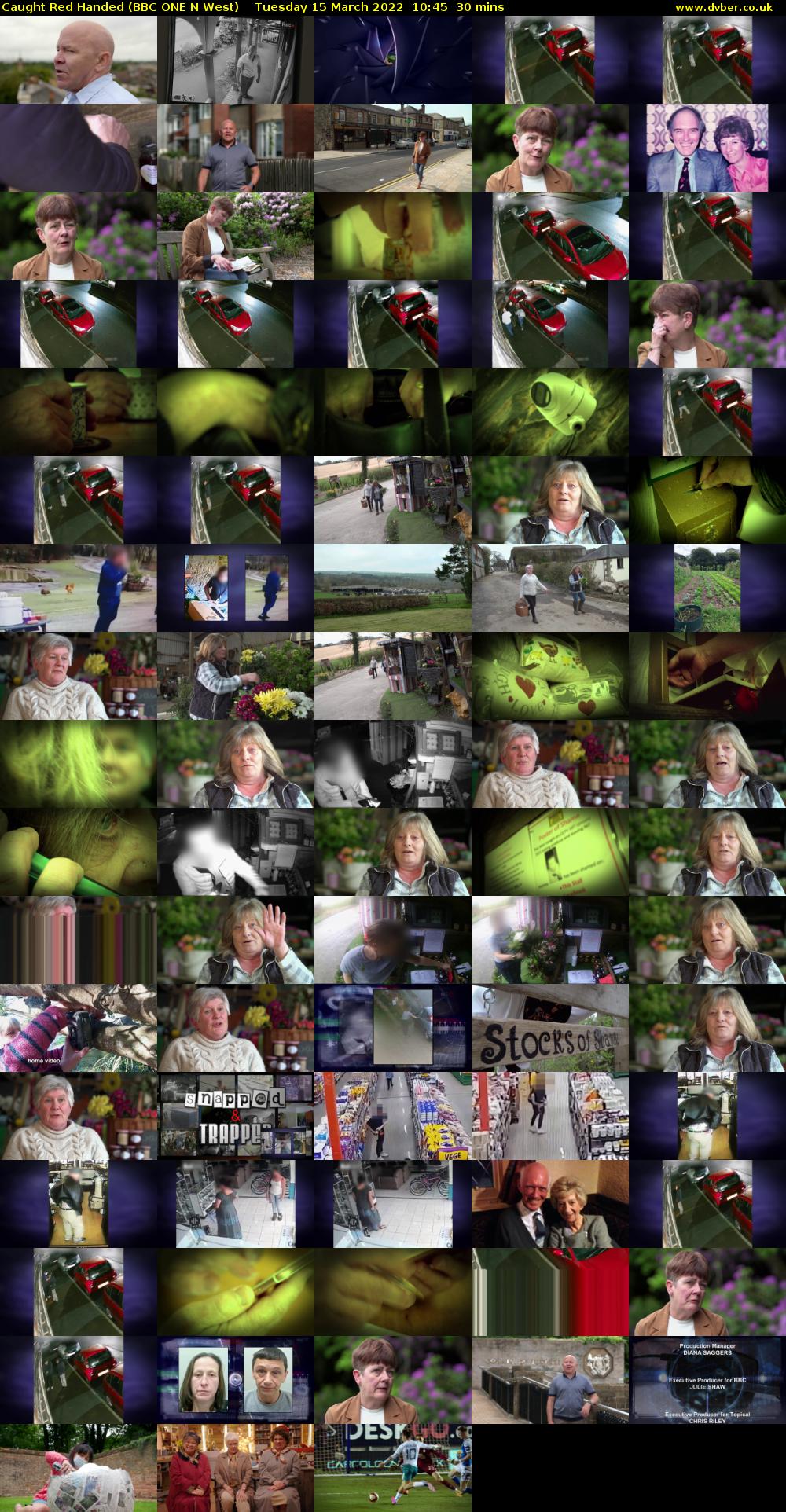 Caught Red Handed (BBC ONE N West) Tuesday 15 March 2022 10:45 - 11:15