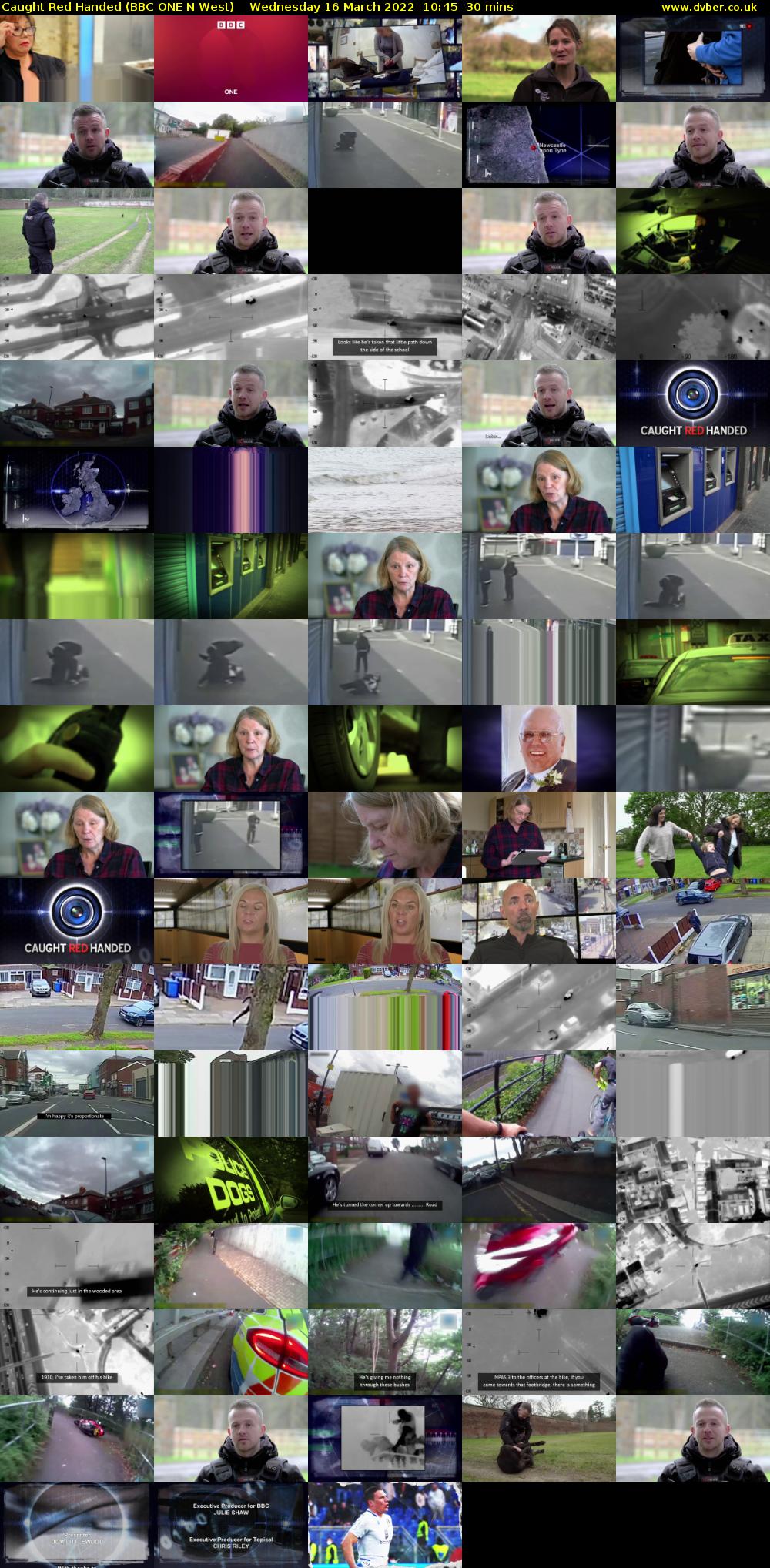 Caught Red Handed (BBC ONE N West) Wednesday 16 March 2022 10:45 - 11:15