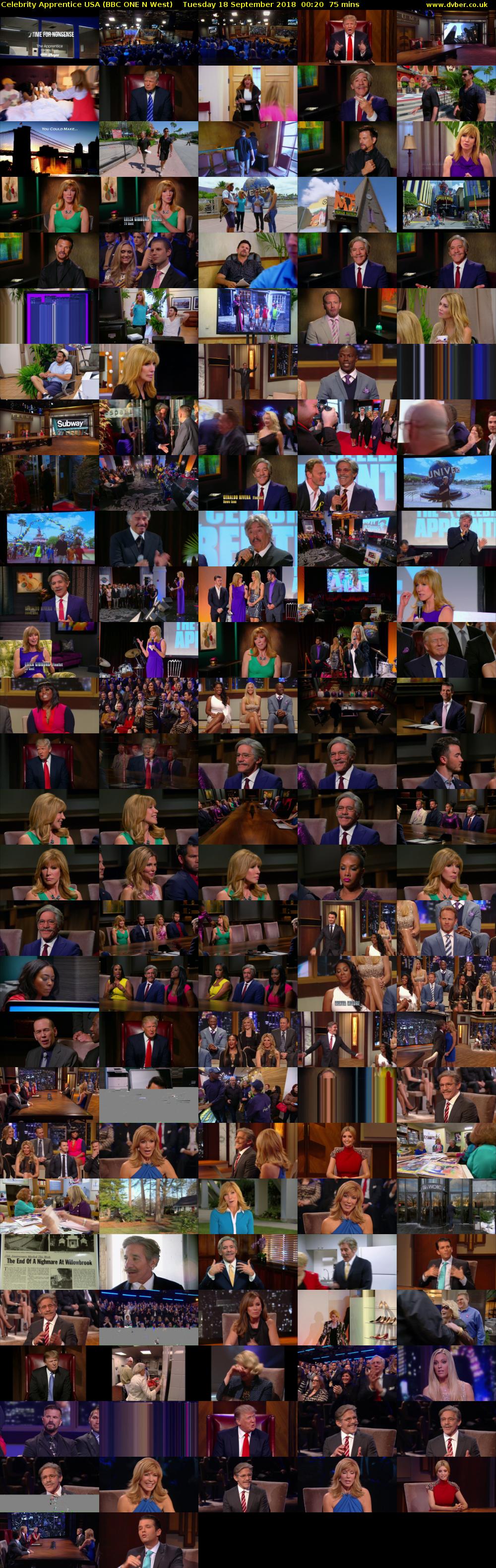 Celebrity Apprentice USA (BBC ONE N West) Tuesday 18 September 2018 00:20 - 01:35