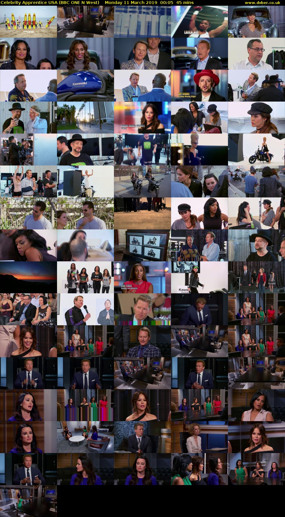 Celebrity Apprentice USA (BBC ONE N West) Monday 11 March 2019 00:05 - 00:50