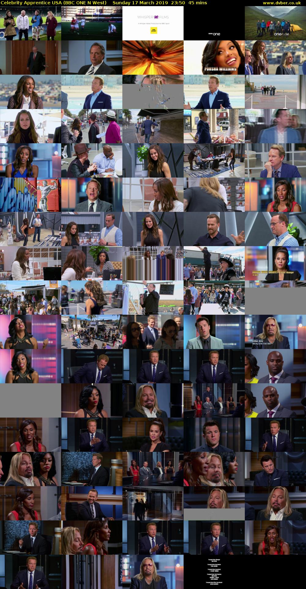 Celebrity Apprentice USA (BBC ONE N West) Sunday 17 March 2019 23:50 - 00:35