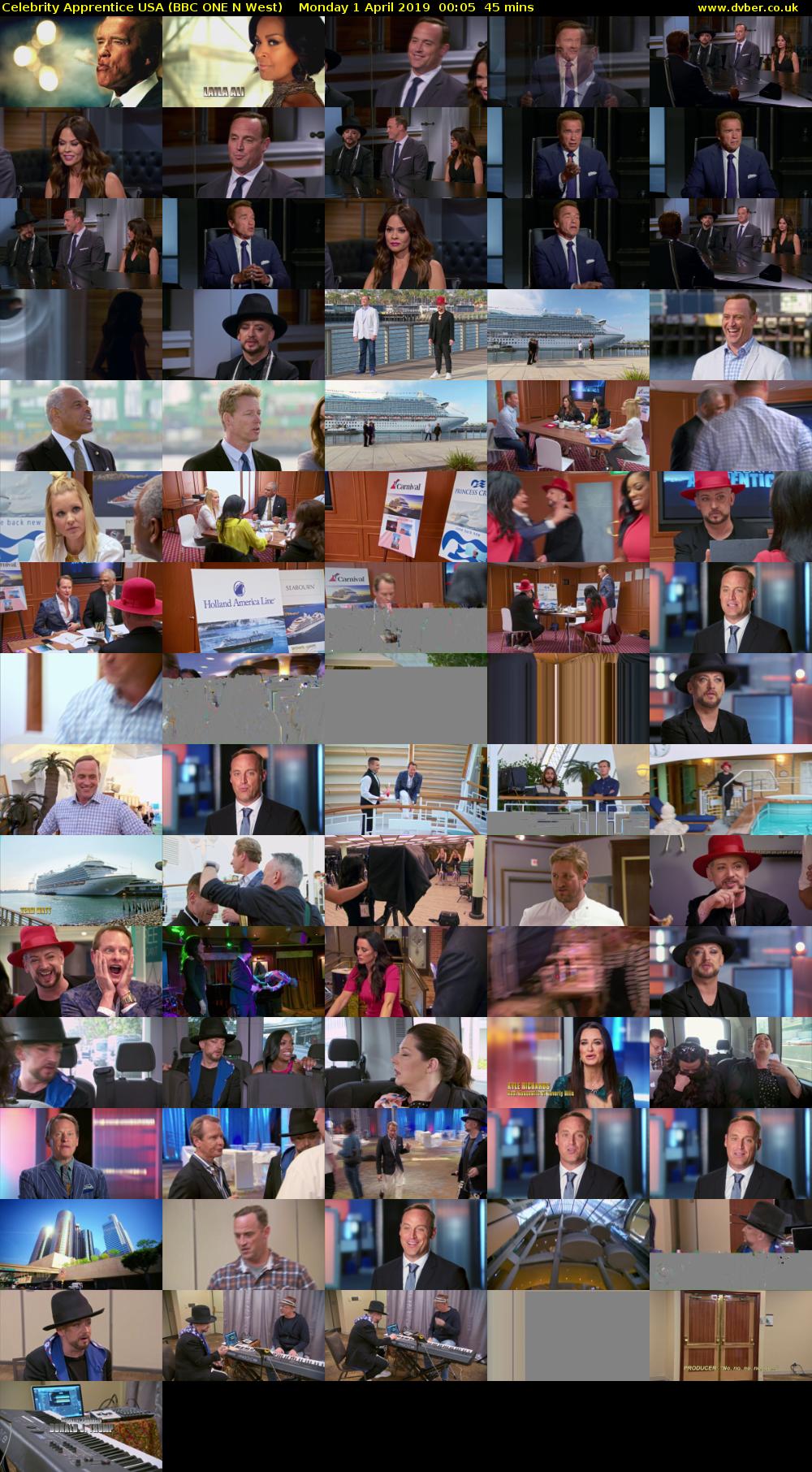Celebrity Apprentice USA (BBC ONE N West) Monday 1 April 2019 00:05 - 00:50