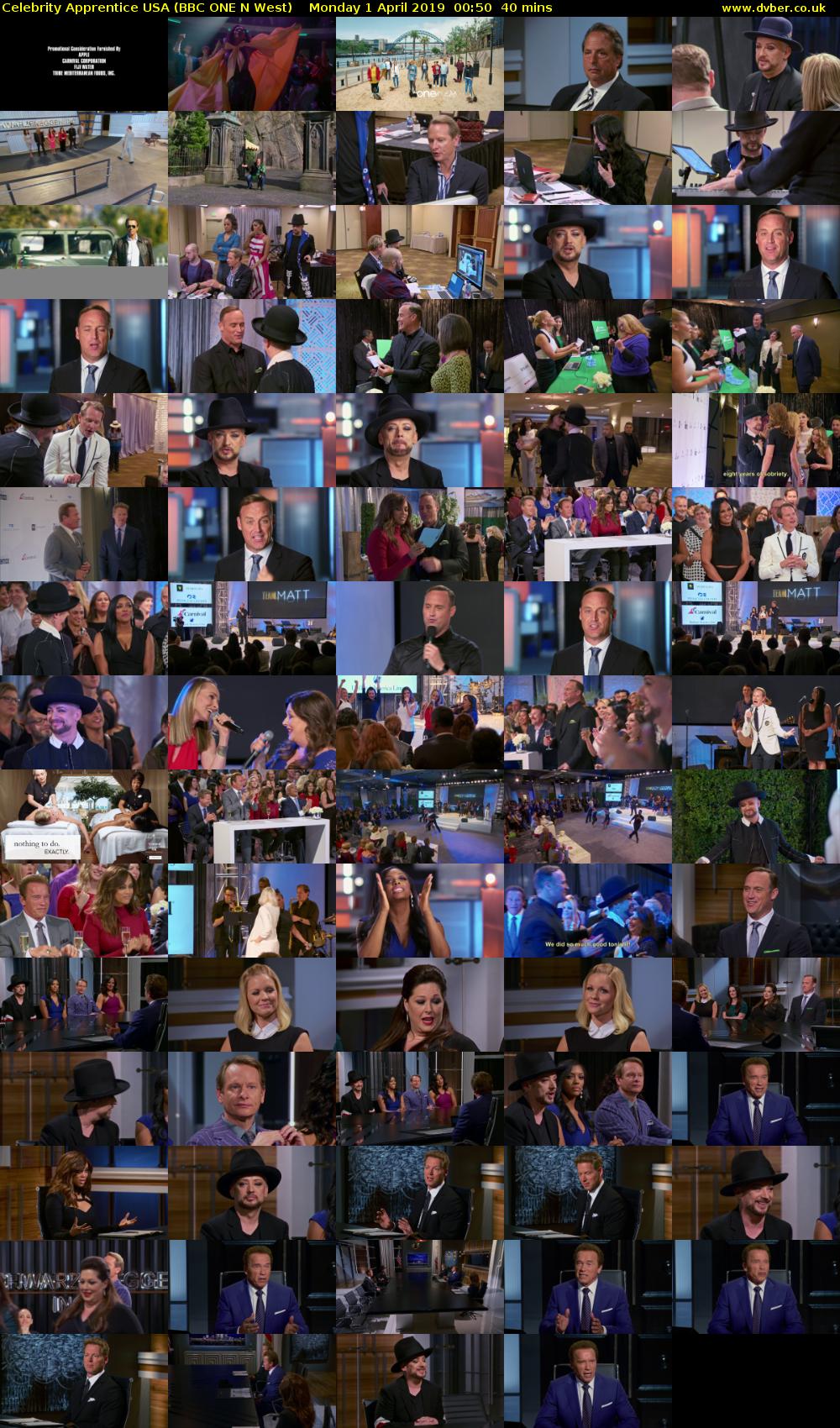 Celebrity Apprentice USA (BBC ONE N West) Monday 1 April 2019 00:50 - 01:30