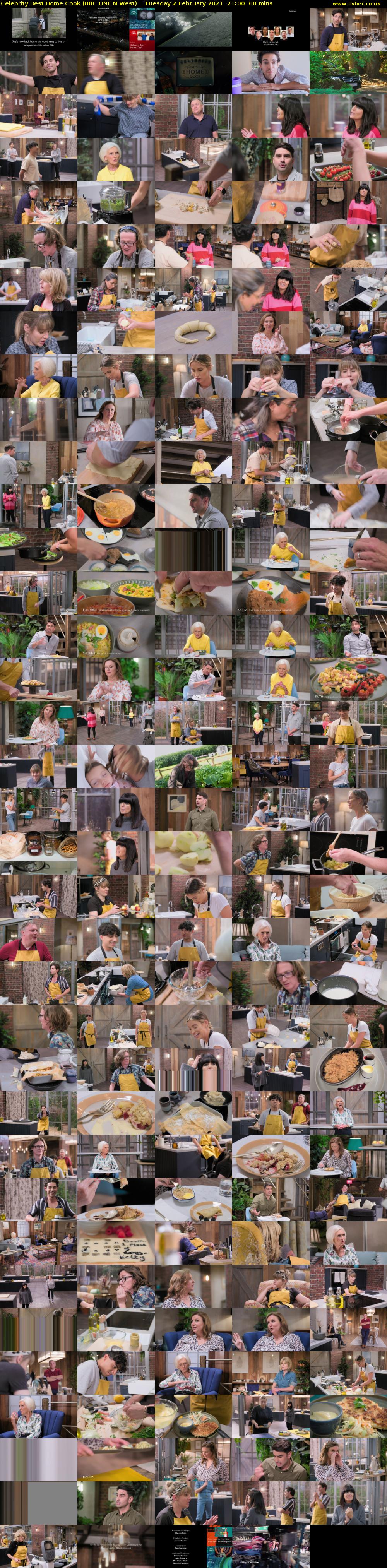 Celebrity Best Home Cook (BBC ONE N West) Tuesday 2 February 2021 21:00 - 22:00