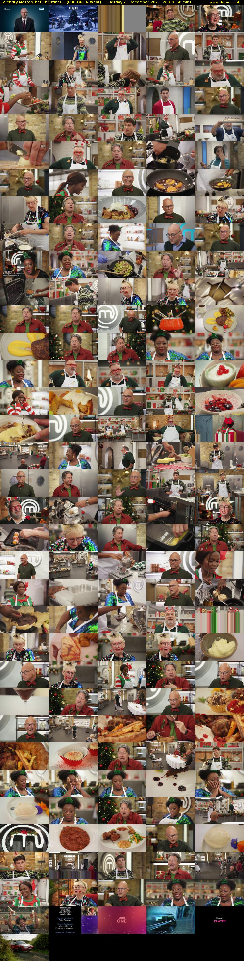 Celebrity MasterChef Christmas... (BBC ONE N West) Tuesday 21 December 2021 20:00 - 21:00