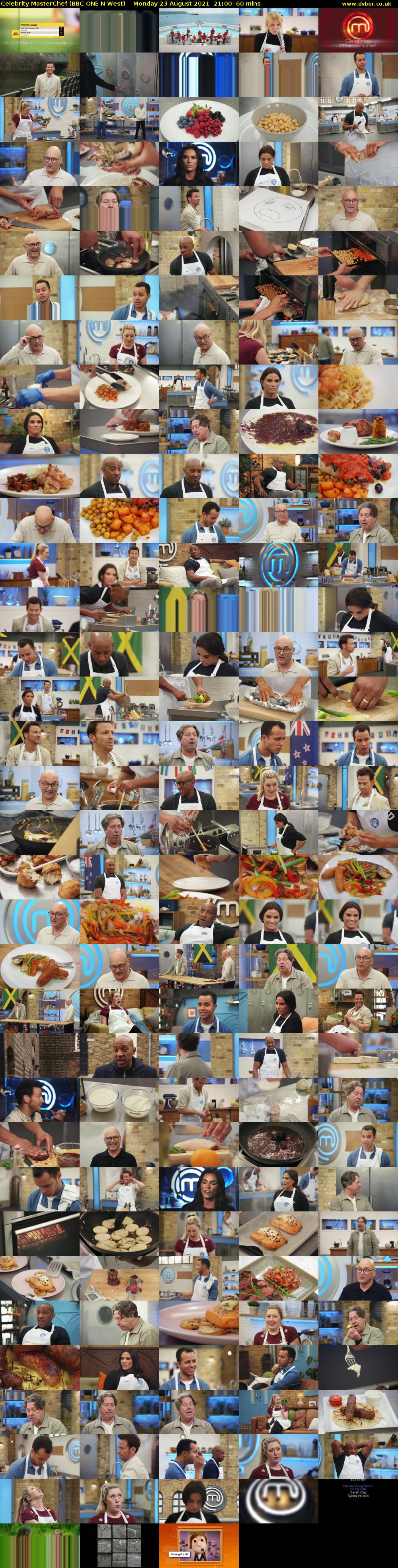 Celebrity MasterChef (BBC ONE N West) Monday 23 August 2021 21:00 - 22:00