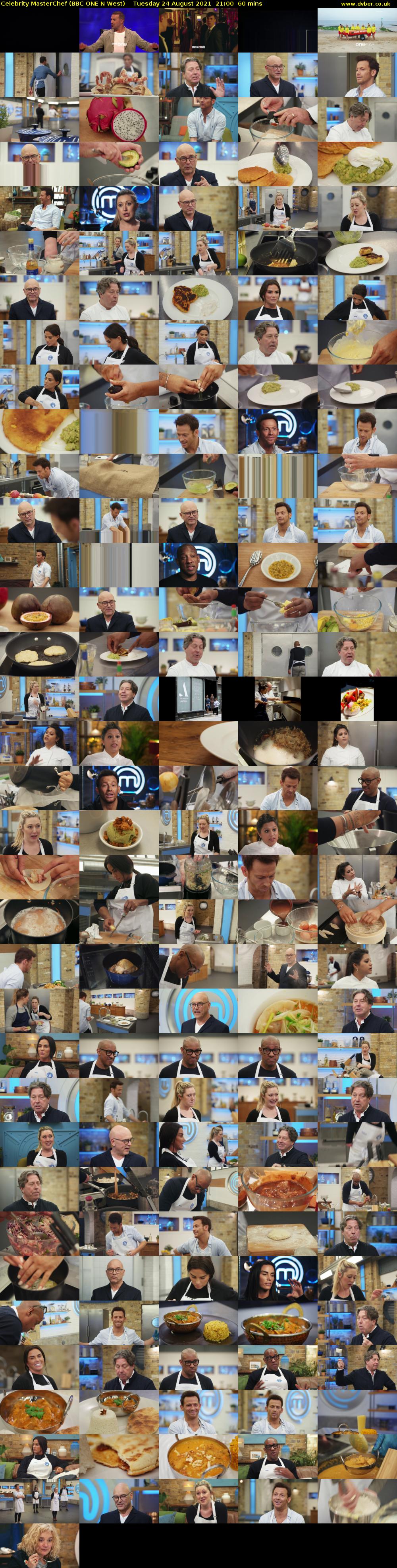 Celebrity MasterChef (BBC ONE N West) Tuesday 24 August 2021 21:00 - 22:00