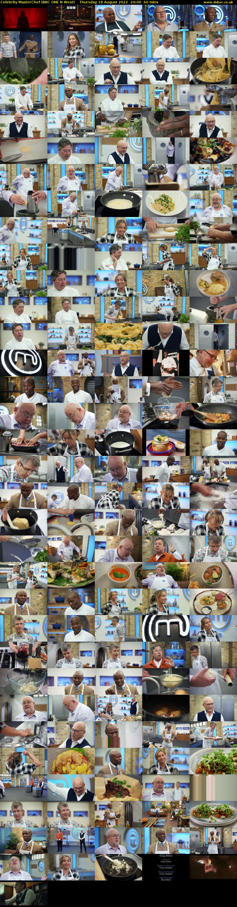 Celebrity MasterChef (BBC ONE N West) Thursday 18 August 2022 20:00 - 21:00