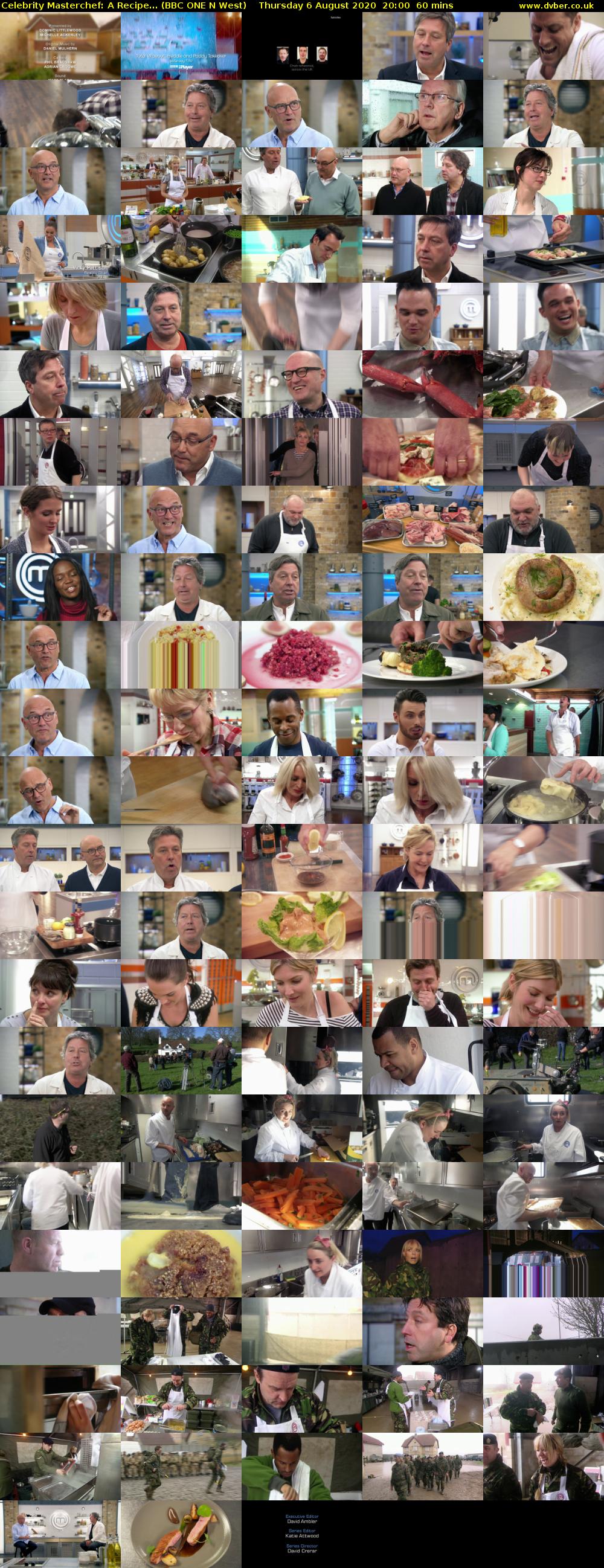 Celebrity Masterchef: A Recipe... (BBC ONE N West) Thursday 6 August 2020 20:00 - 21:00