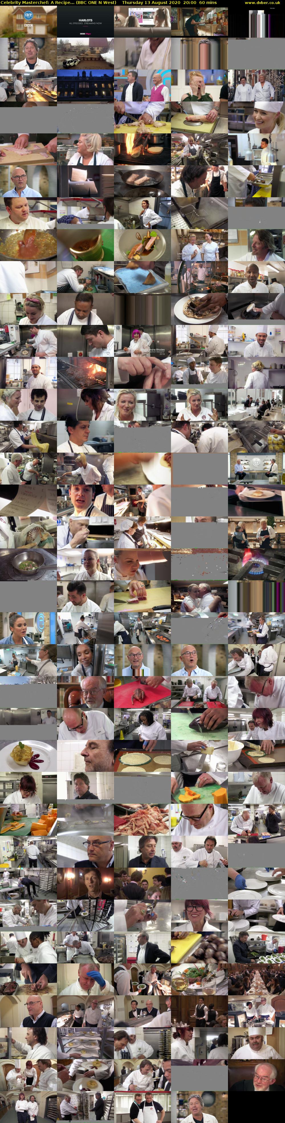 Celebrity Masterchef: A Recipe... (BBC ONE N West) Thursday 13 August 2020 20:00 - 21:00