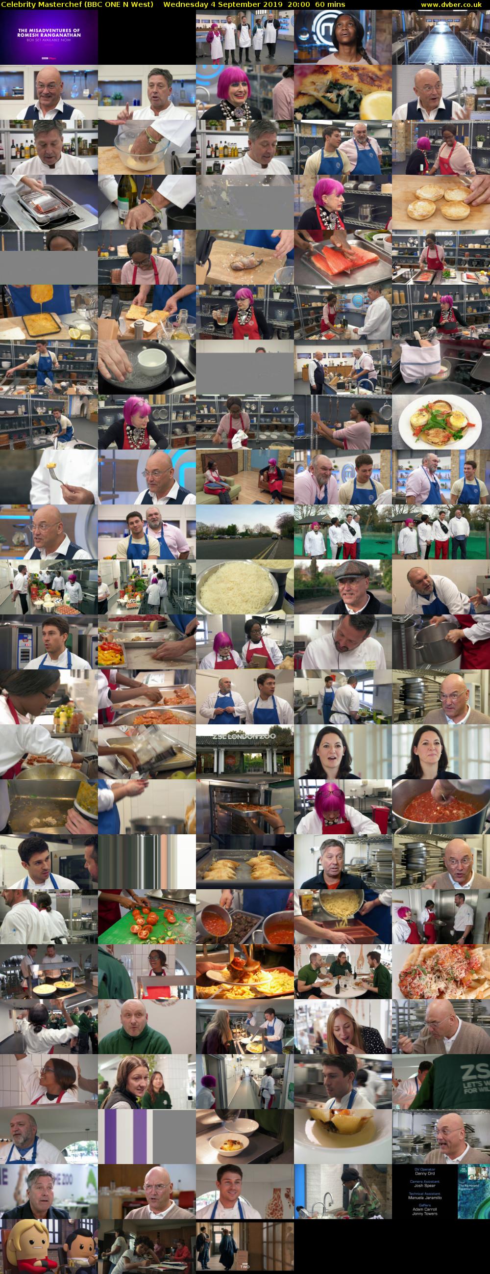 Celebrity Masterchef (BBC ONE N West) Wednesday 4 September 2019 20:00 - 21:00
