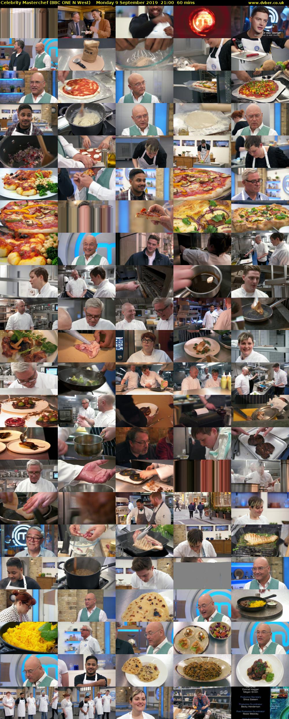 Celebrity Masterchef (BBC ONE N West) Monday 9 September 2019 21:00 - 22:00
