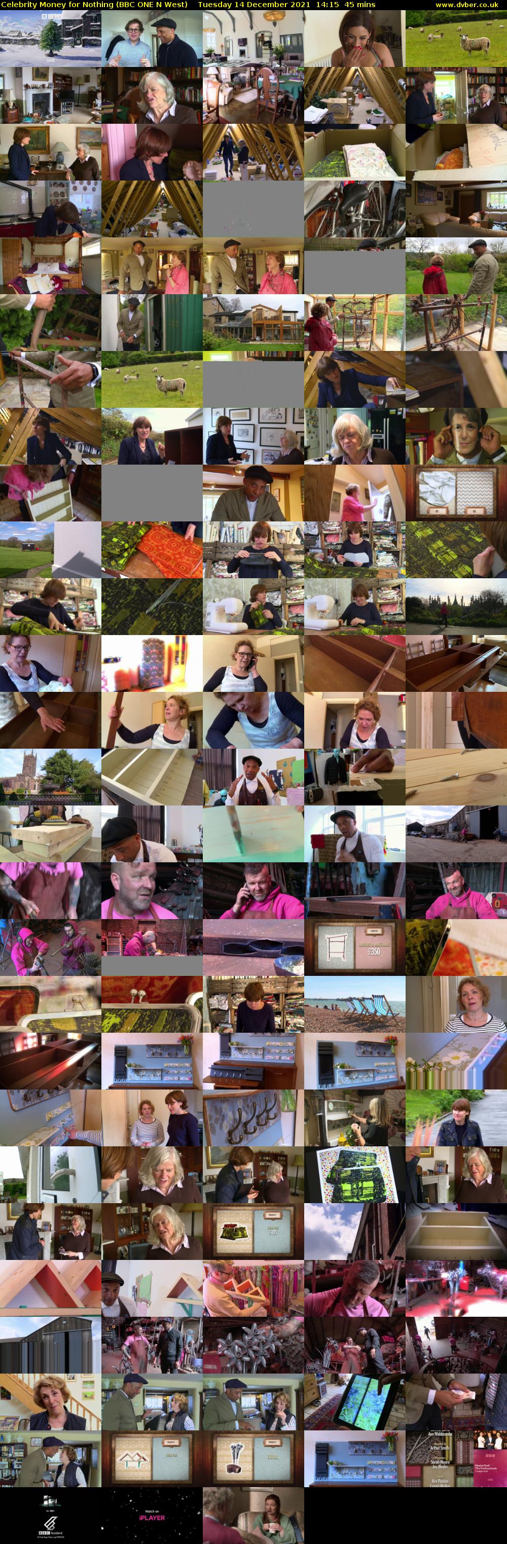 Celebrity Money for Nothing (BBC ONE N West) Tuesday 14 December 2021 14:15 - 15:00