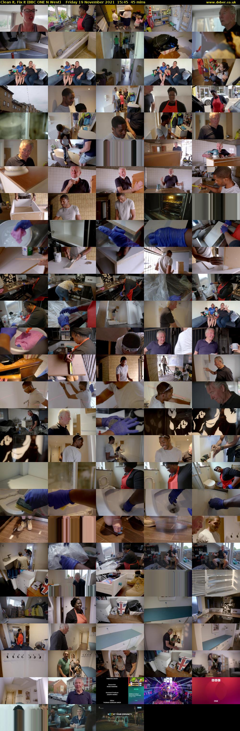 Clean It, Fix It (BBC ONE N West) Friday 19 November 2021 15:45 - 16:30