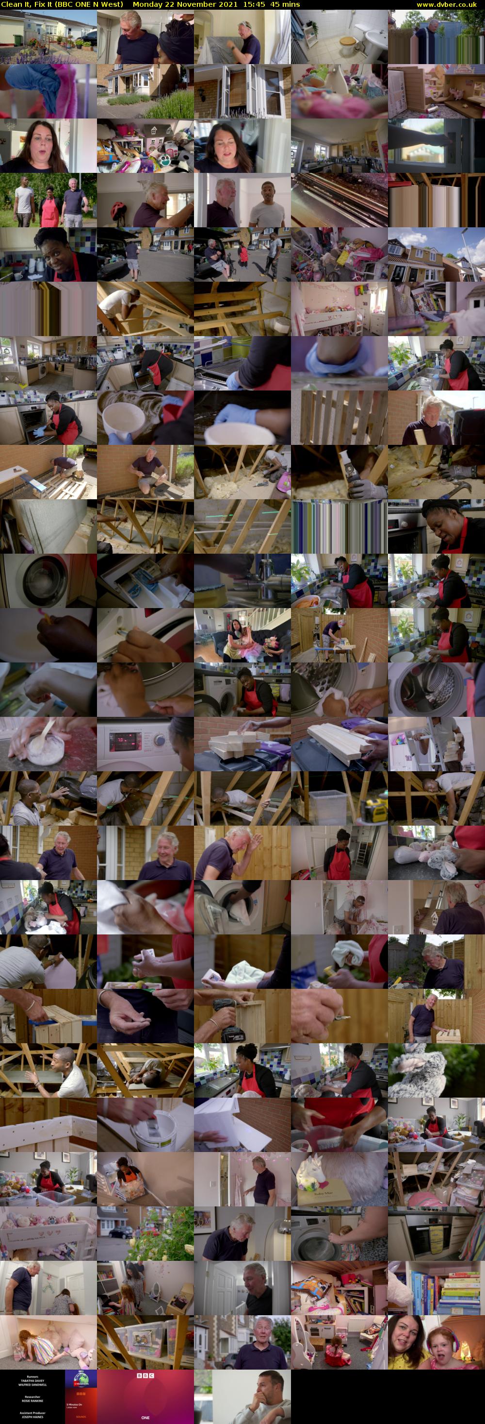 Clean It, Fix It (BBC ONE N West) Monday 22 November 2021 15:45 - 16:30