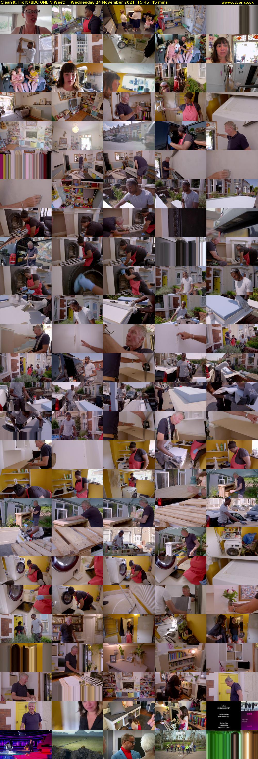 Clean It, Fix It (BBC ONE N West) Wednesday 24 November 2021 15:45 - 16:30