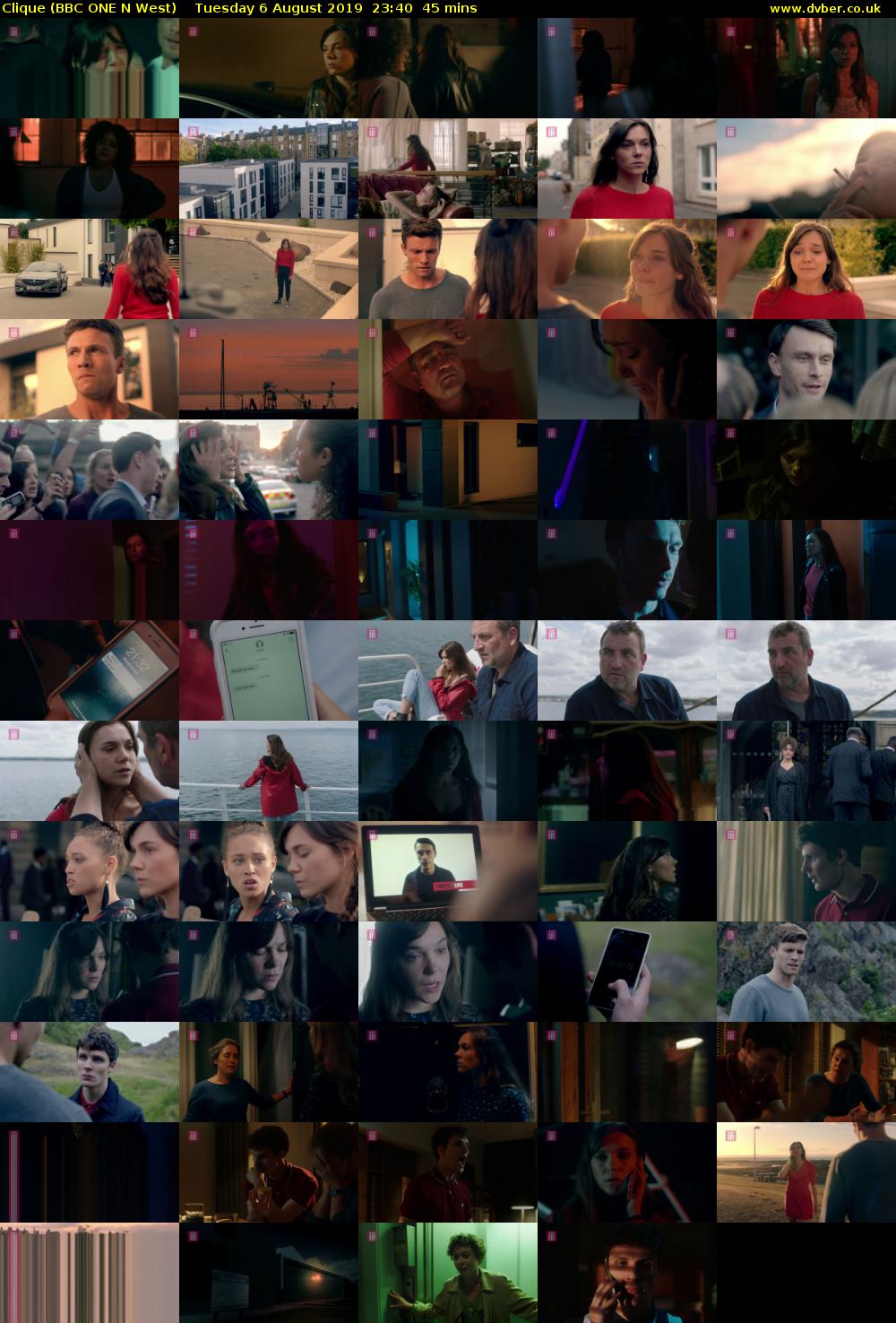 Clique (BBC ONE N West) Tuesday 6 August 2019 23:40 - 00:25