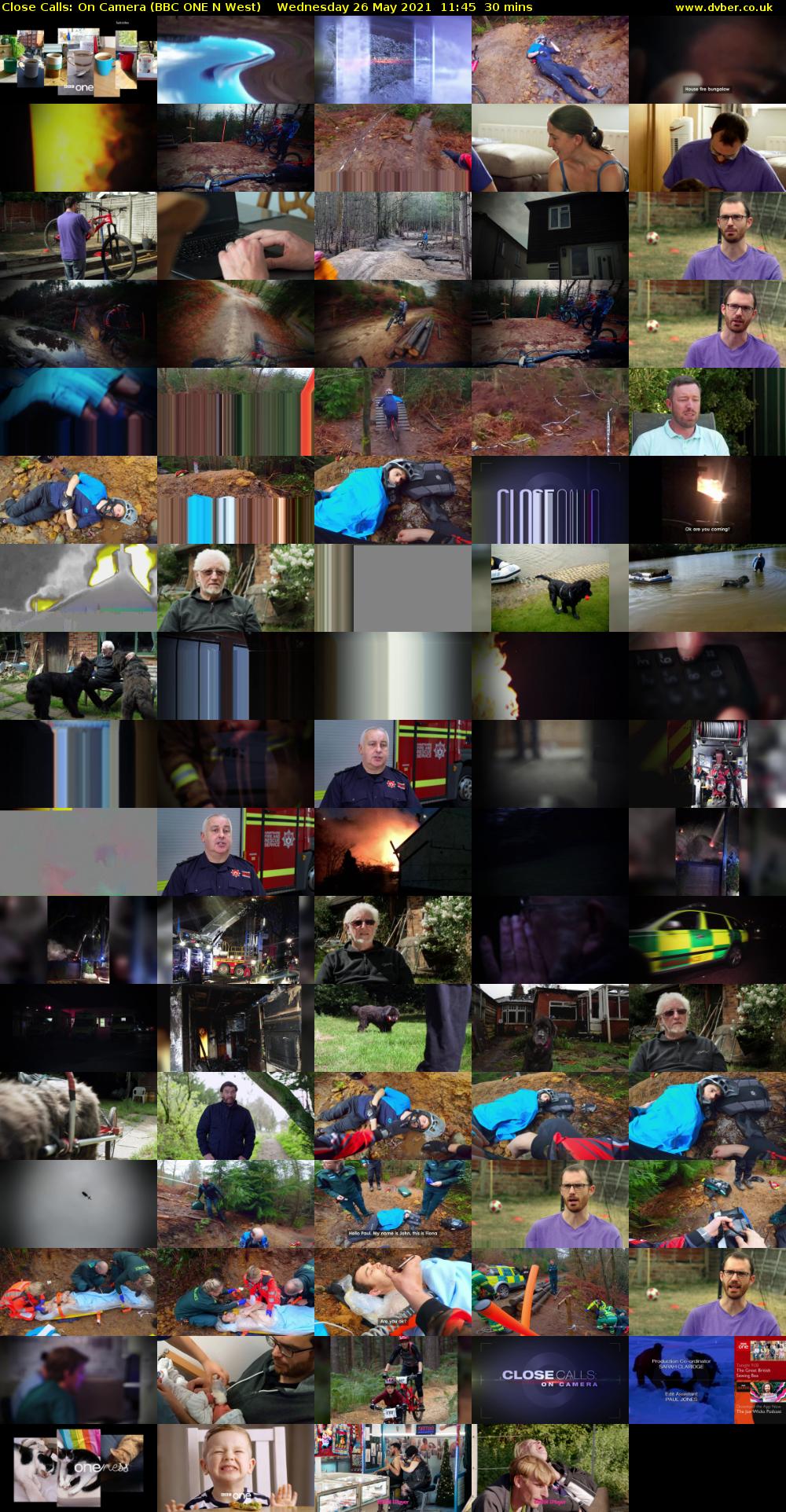 Close Calls: On Camera (BBC ONE N West) Wednesday 26 May 2021 11:45 - 12:15