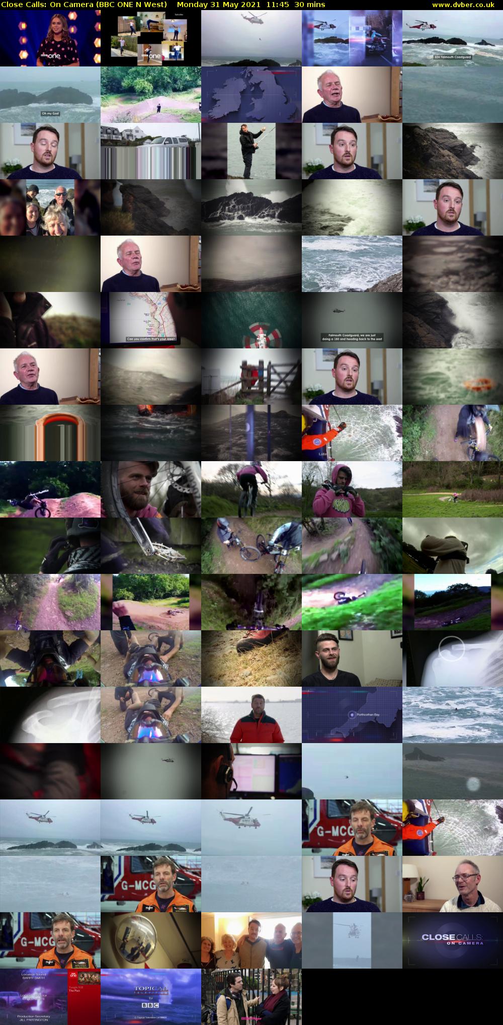 Close Calls: On Camera (BBC ONE N West) Monday 31 May 2021 11:45 - 12:15