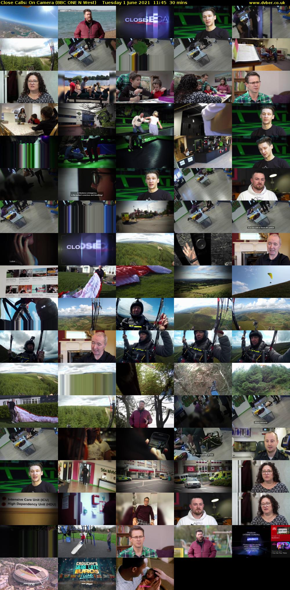 Close Calls: On Camera (BBC ONE N West) Tuesday 1 June 2021 11:45 - 12:15