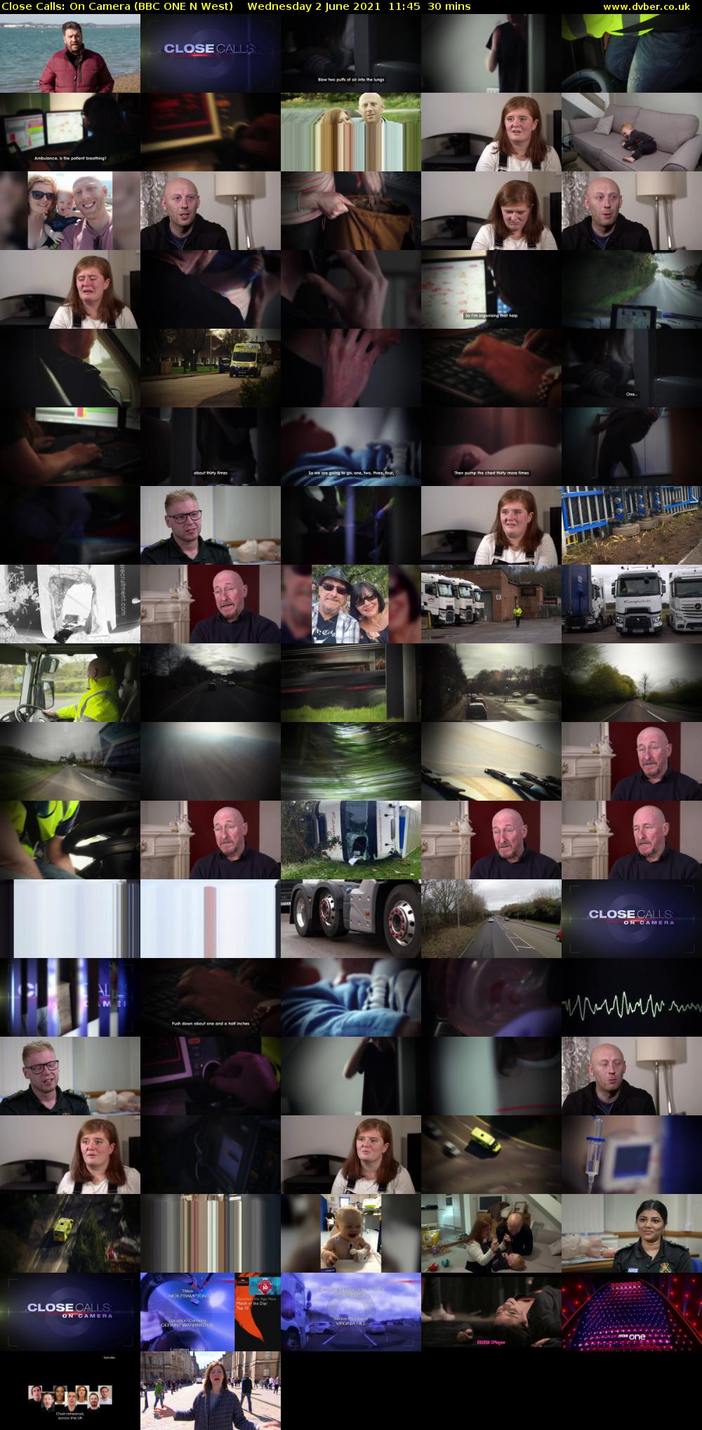 Close Calls: On Camera (BBC ONE N West) Wednesday 2 June 2021 11:45 - 12:15