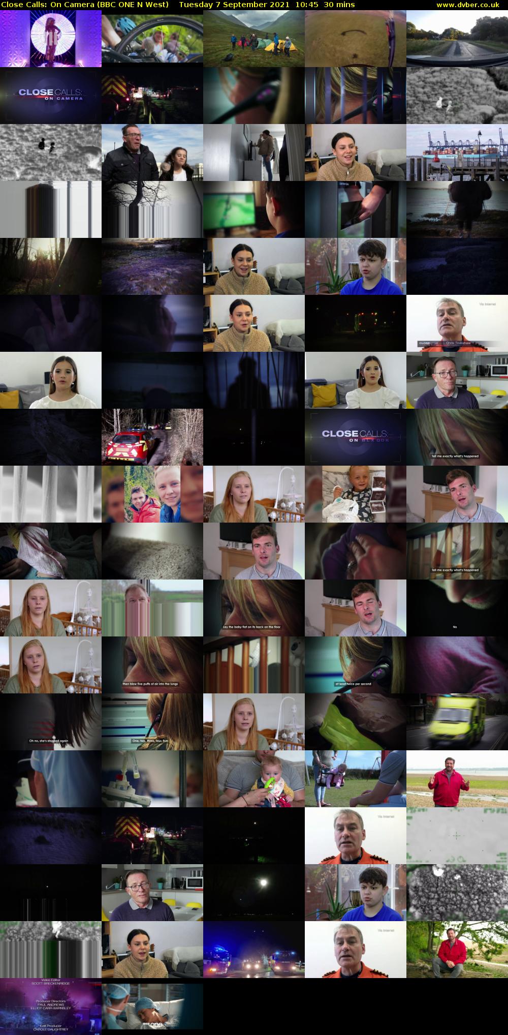 Close Calls: On Camera (BBC ONE N West) Tuesday 7 September 2021 10:45 - 11:15