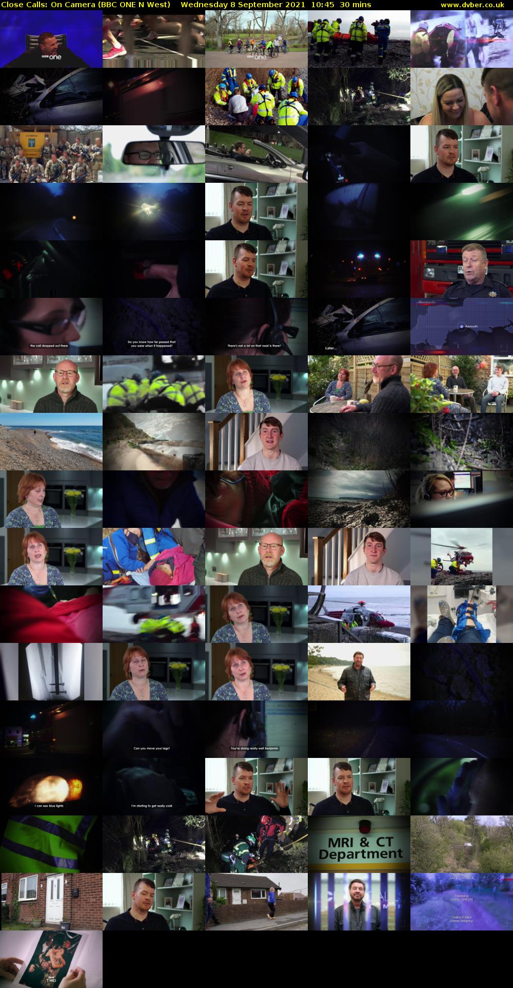 Close Calls: On Camera (BBC ONE N West) Wednesday 8 September 2021 10:45 - 11:15