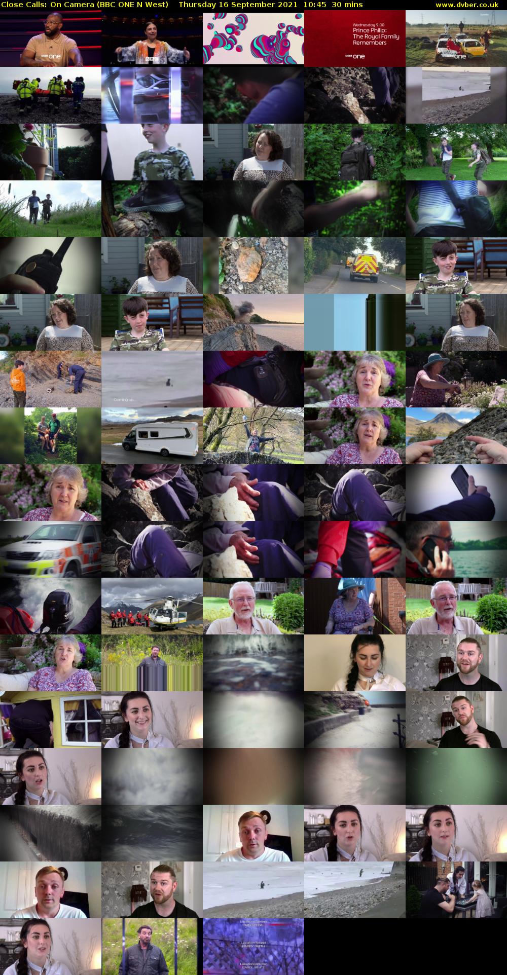 Close Calls: On Camera (BBC ONE N West) Thursday 16 September 2021 10:45 - 11:15