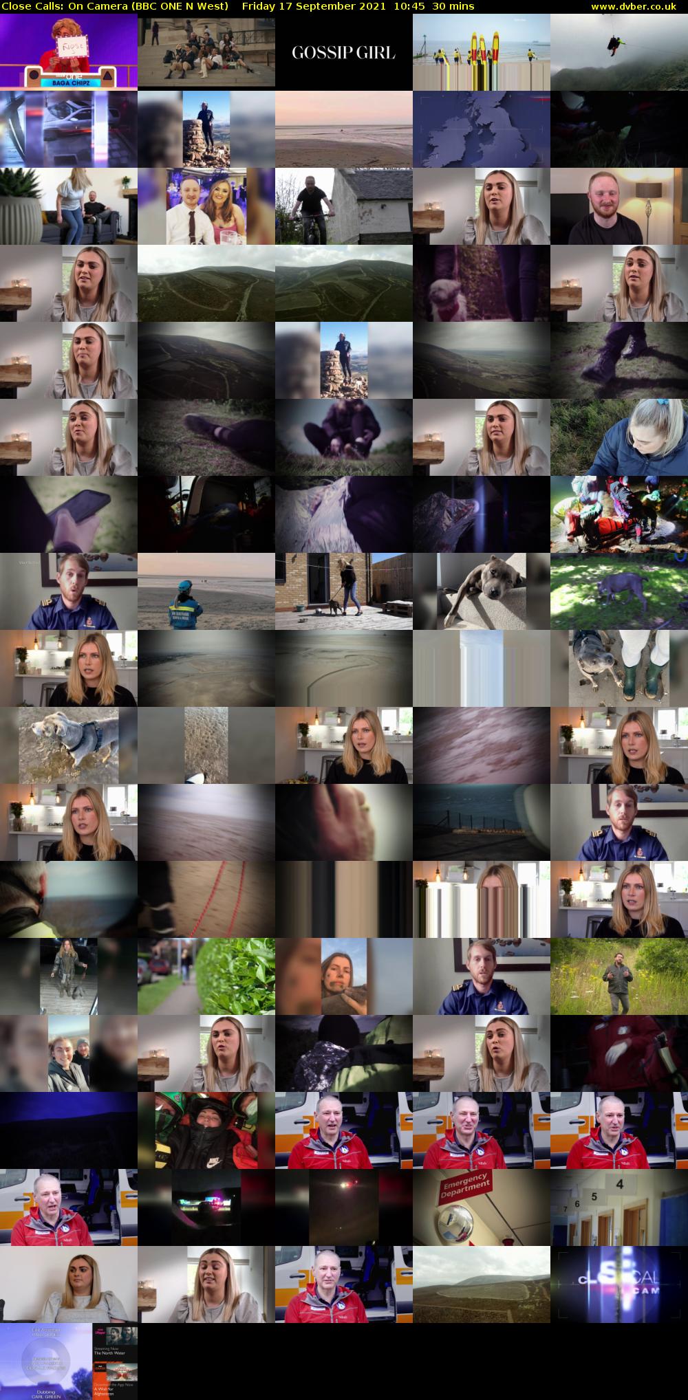 Close Calls: On Camera (BBC ONE N West) Friday 17 September 2021 10:45 - 11:15