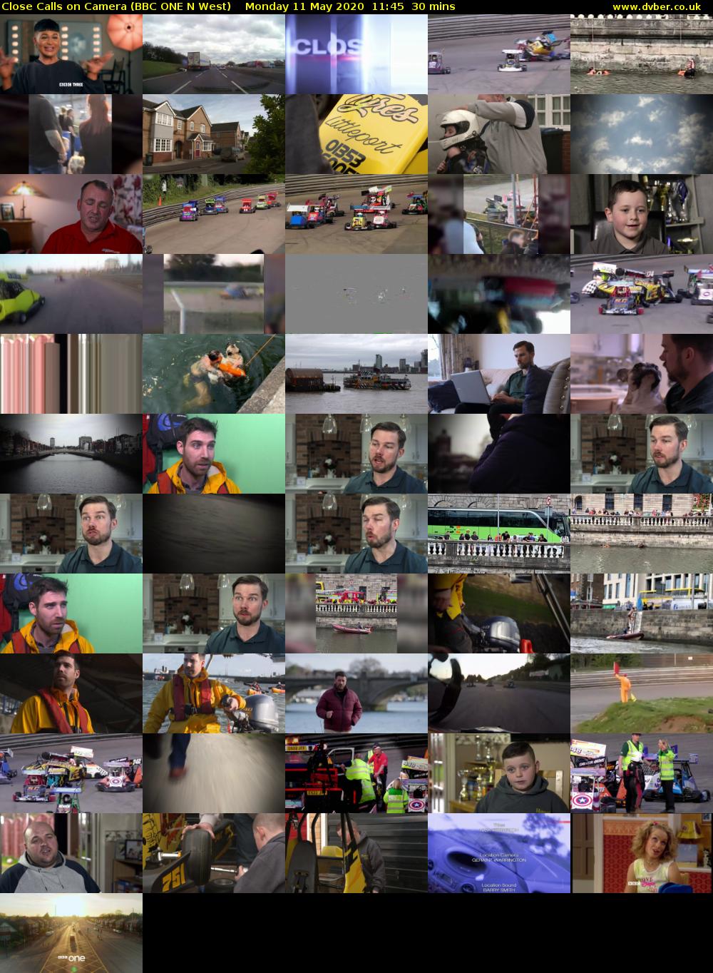 Close Calls on Camera (BBC ONE N West) Monday 11 May 2020 11:45 - 12:15