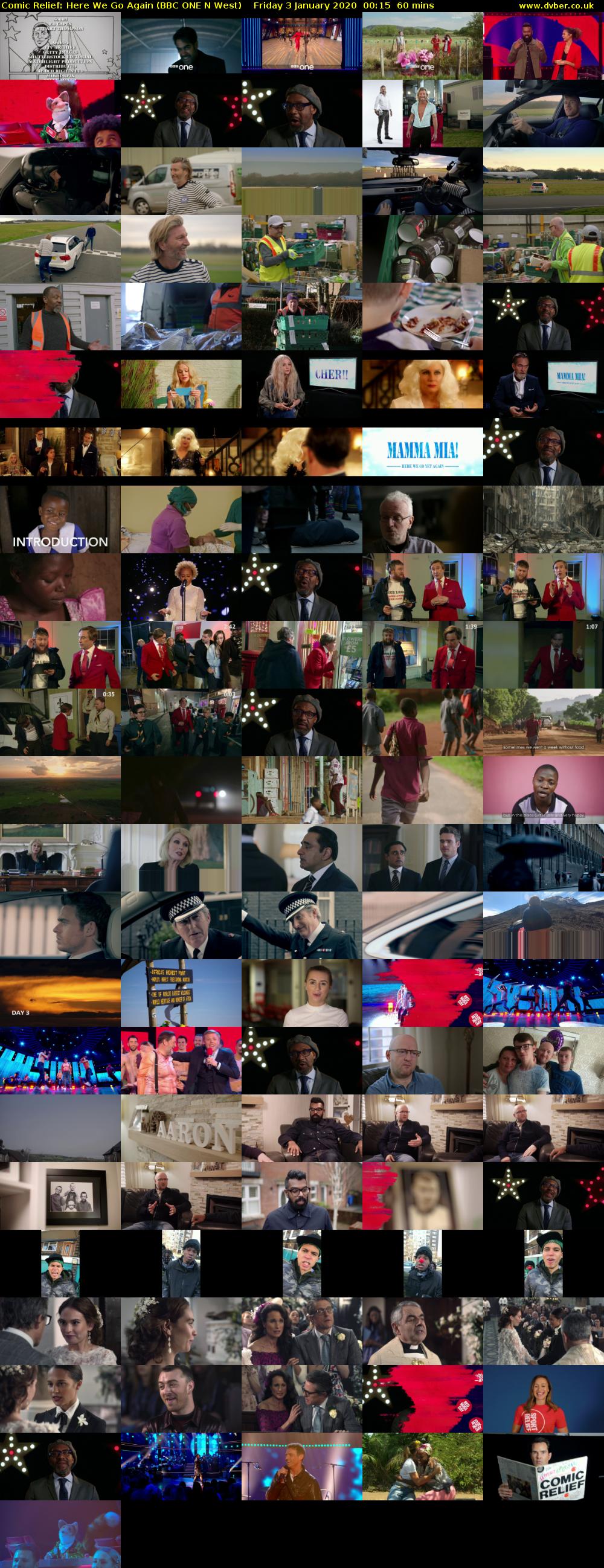 Comic Relief: Here We Go Again (BBC ONE N West) Friday 3 January 2020 00:15 - 01:15