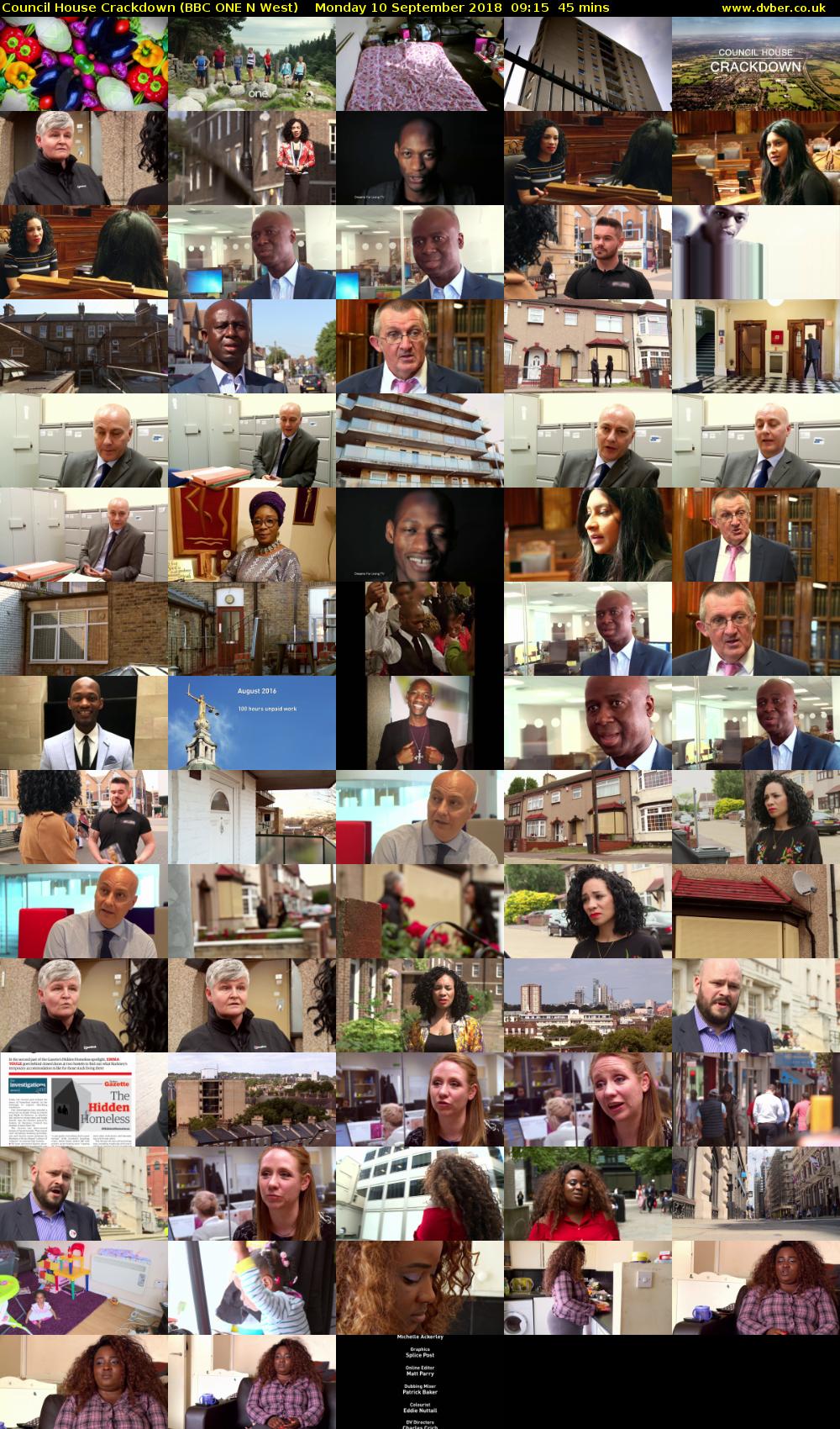 Council House Crackdown (BBC ONE N West) Monday 10 September 2018 09:15 - 10:00