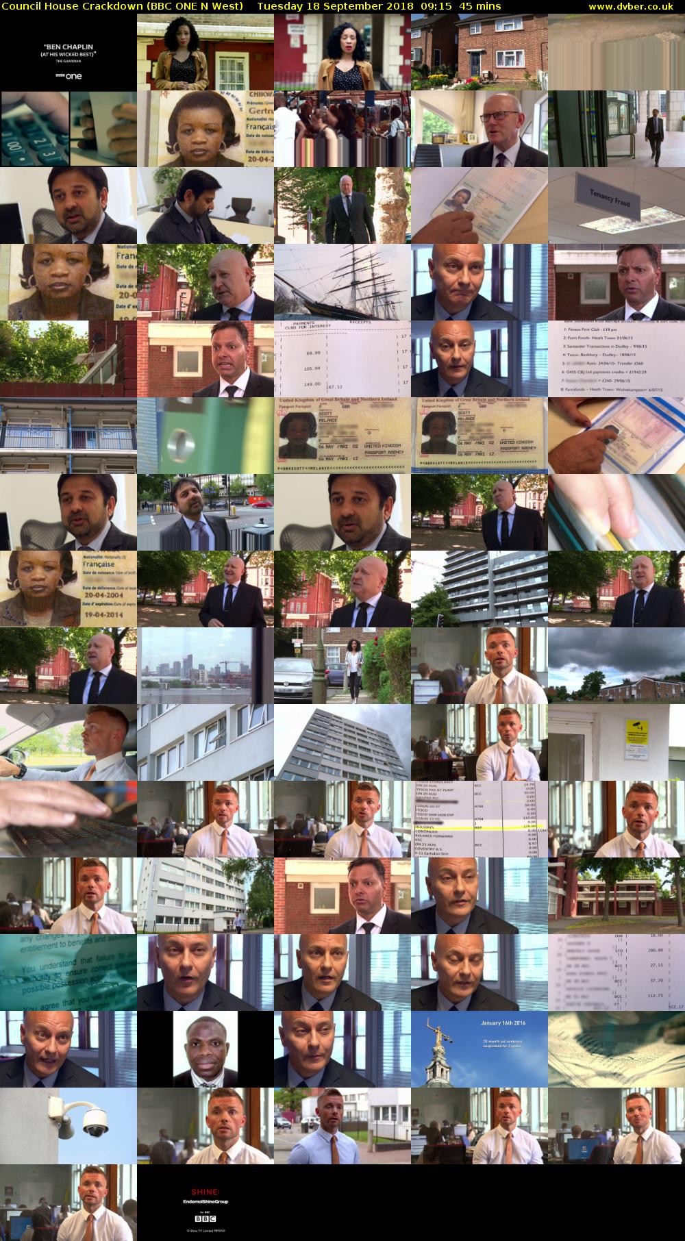 Council House Crackdown (BBC ONE N West) Tuesday 18 September 2018 09:15 - 10:00