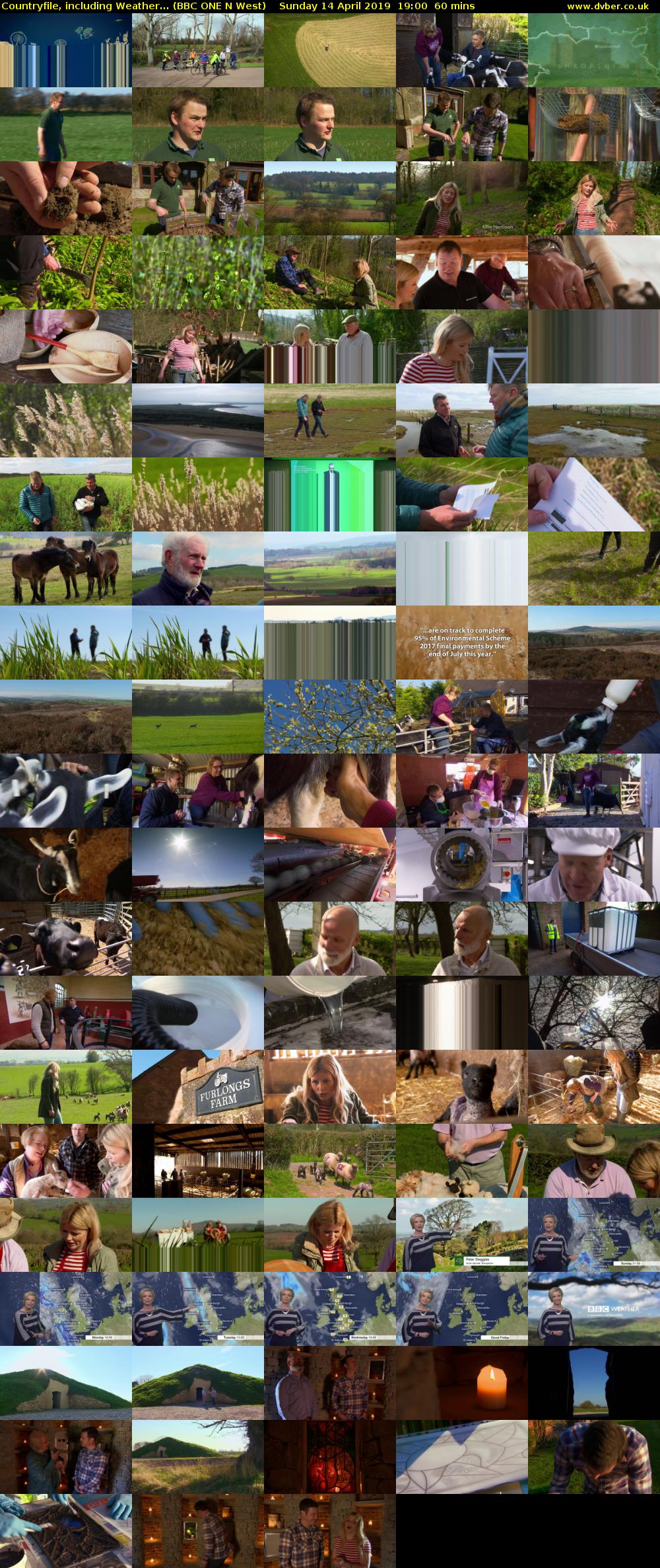 Countryfile, including Weather... (BBC ONE N West) Sunday 14 April 2019 19:00 - 20:00
