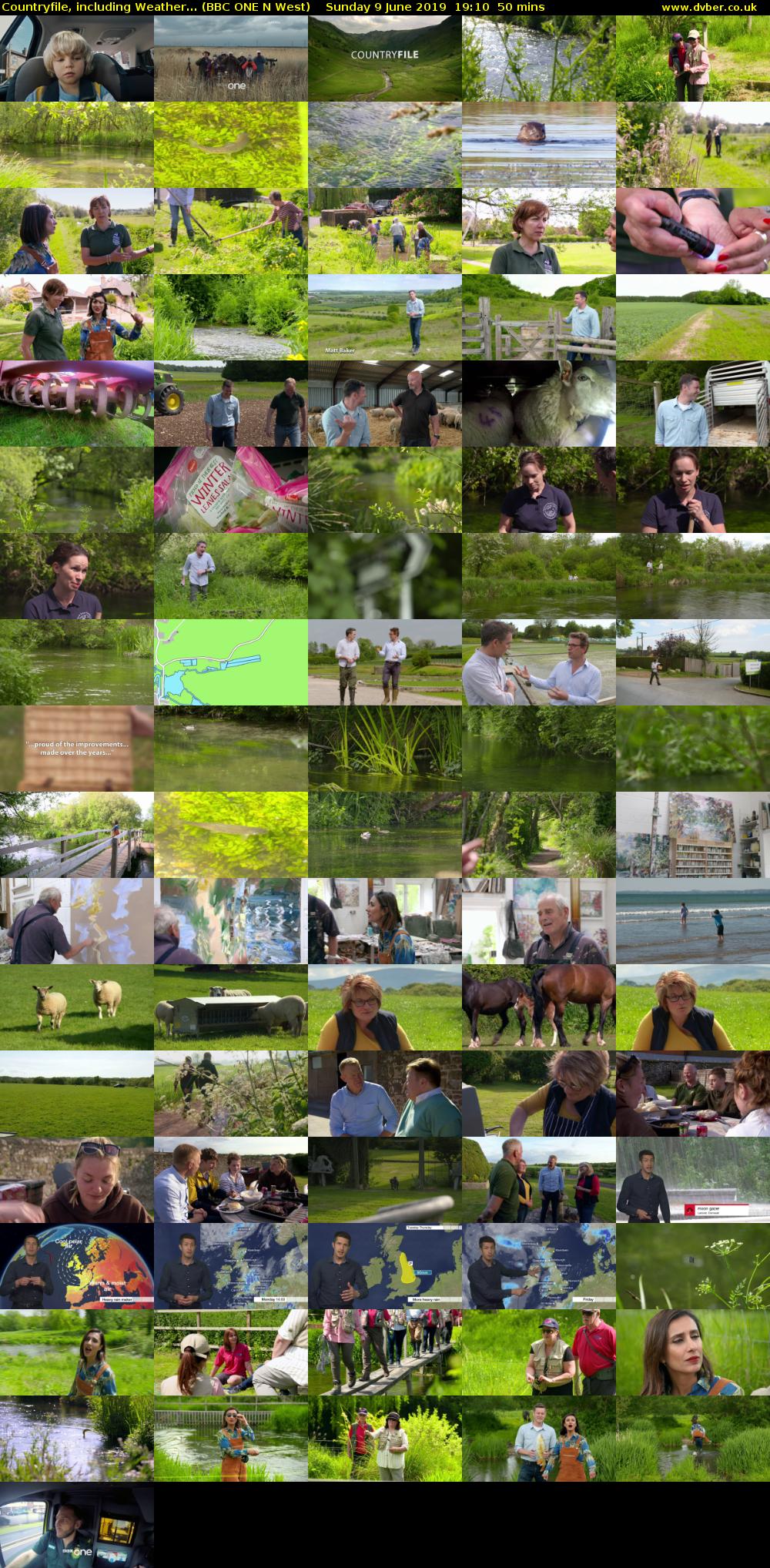 Countryfile, including Weather... (BBC ONE N West) Sunday 9 June 2019 19:10 - 20:00