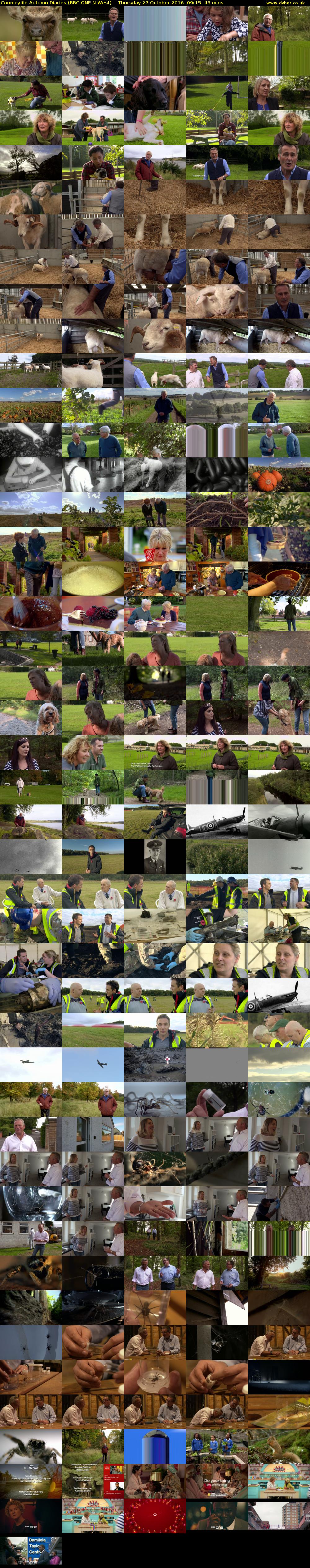 Countryfile Autumn Diaries (BBC ONE N West) Thursday 27 October 2016 09:15 - 10:00