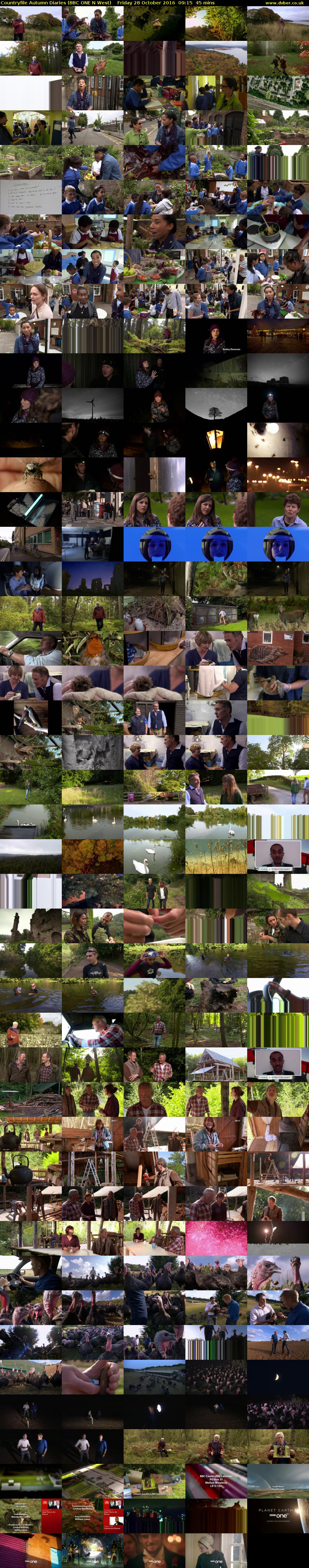 Countryfile Autumn Diaries (BBC ONE N West) Friday 28 October 2016 09:15 - 10:00