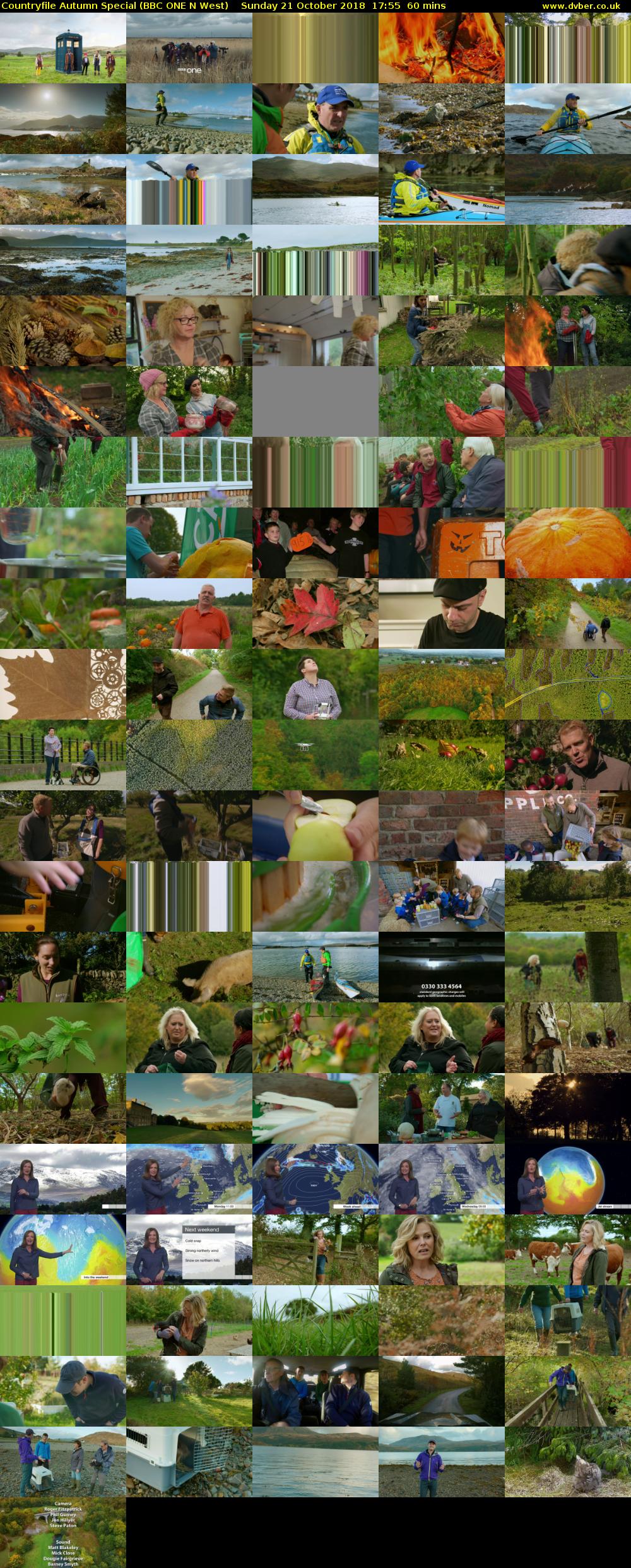 Countryfile Autumn Special (BBC ONE N West) Sunday 21 October 2018 17:55 - 18:55