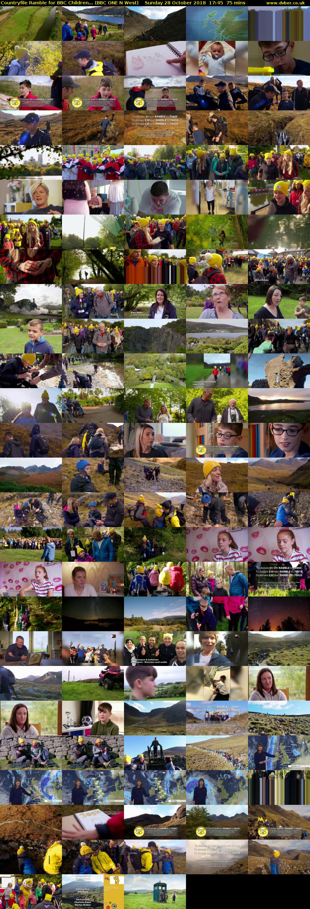 Countryfile Ramble for BBC Children... (BBC ONE N West) Sunday 28 October 2018 17:45 - 19:00