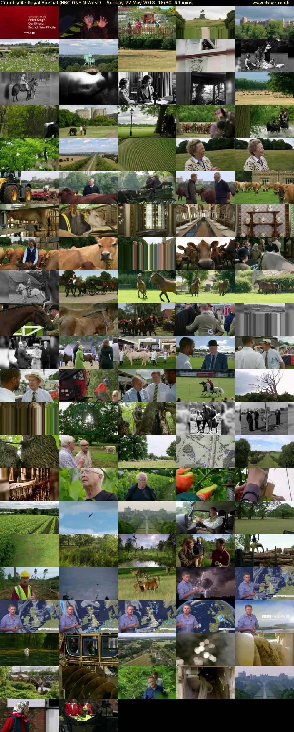 Countryfile Royal Special (BBC ONE N West) Sunday 27 May 2018 18:30 - 19:30