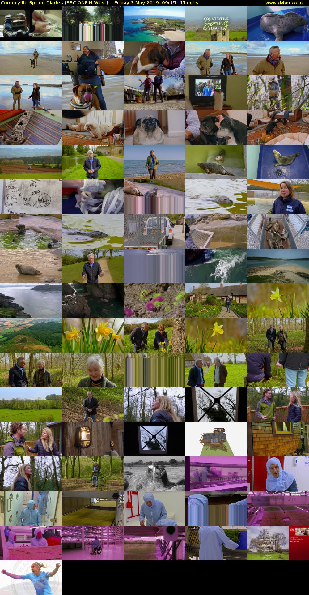 Countryfile Spring Diaries (BBC ONE N West) Friday 3 May 2019 09:15 - 10:00