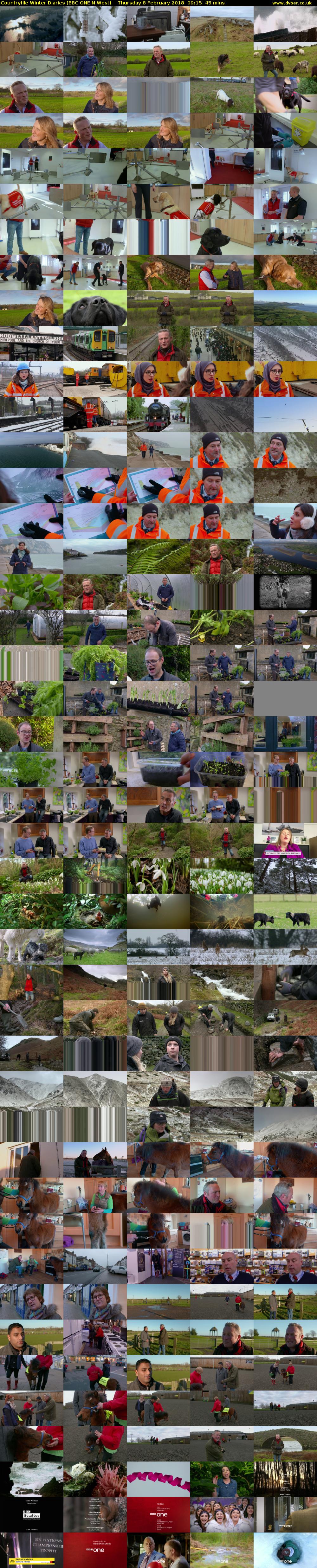 Countryfile Winter Diaries (BBC ONE N West) Thursday 8 February 2018 09:15 - 10:00