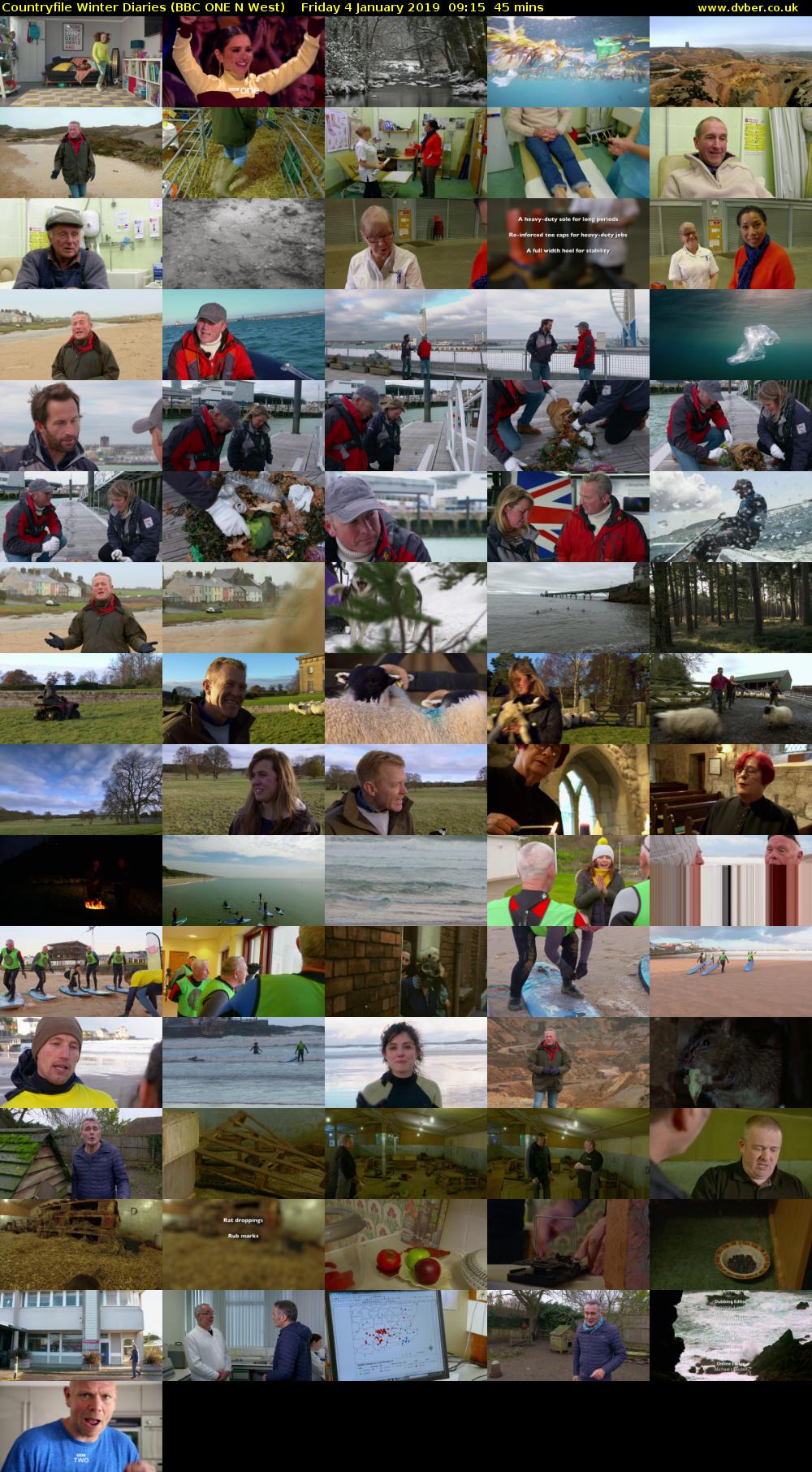 Countryfile Winter Diaries (BBC ONE N West) Friday 4 January 2019 09:15 - 10:00
