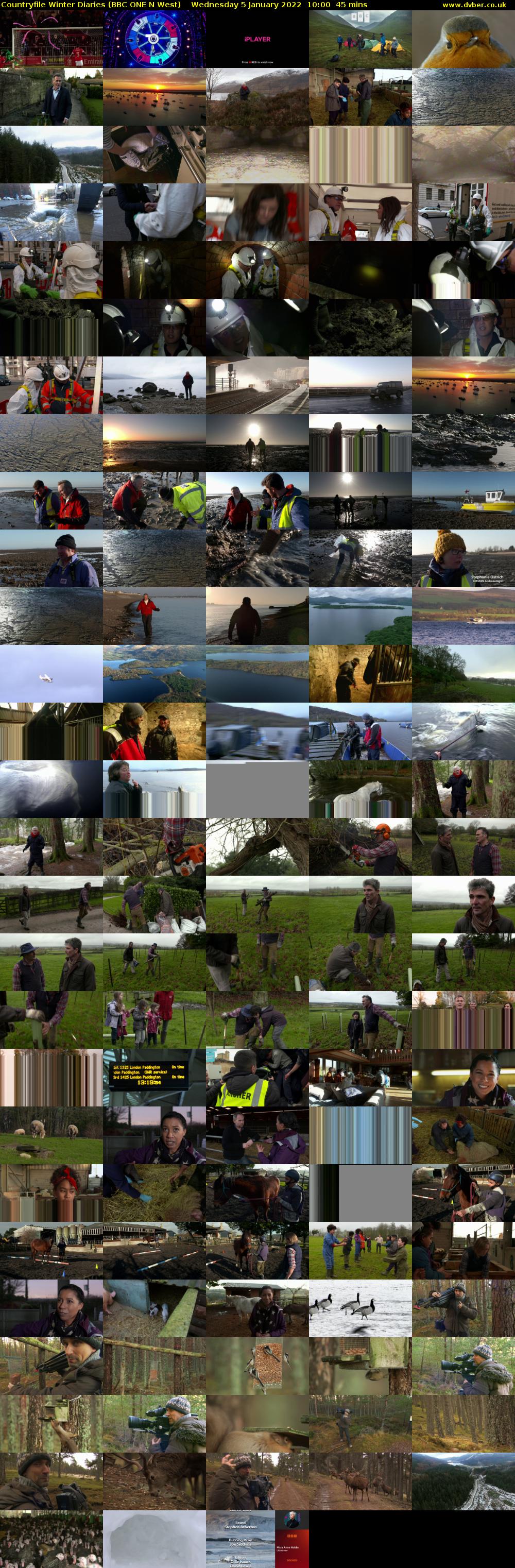 Countryfile Winter Diaries (BBC ONE N West) Wednesday 5 January 2022 10:00 - 10:45