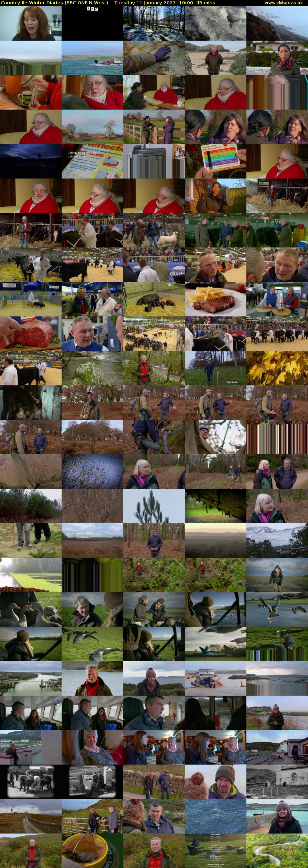 Countryfile Winter Diaries (BBC ONE N West) Tuesday 11 January 2022 10:00 - 10:45