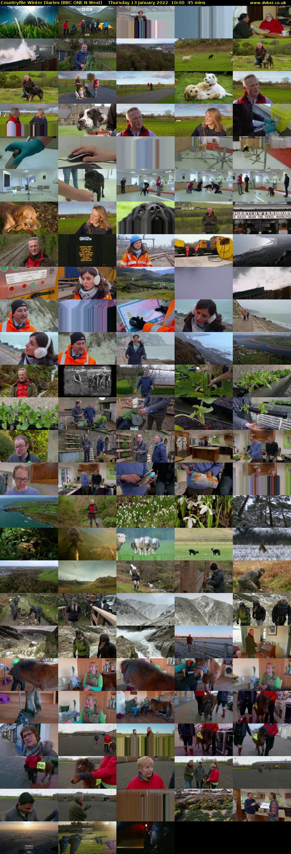 Countryfile Winter Diaries (BBC ONE N West) Thursday 13 January 2022 10:00 - 10:45